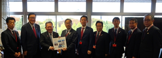 愛知県河川海岸堤防等地震・津波対策事業促進協議会による要望活動（11/5）